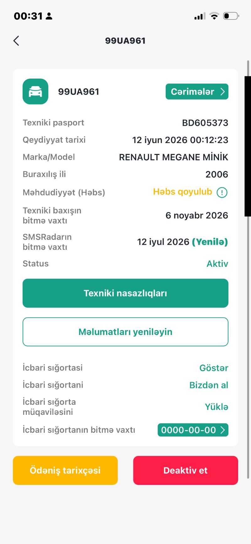 Madde yoxdur