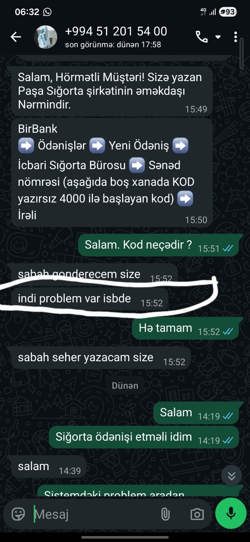 Siğorta cəriməsinə etiraz